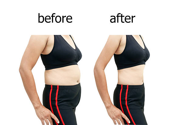 after a diet Woman's body before and after a diet slim photos stock pictures, royalty-free photos & images