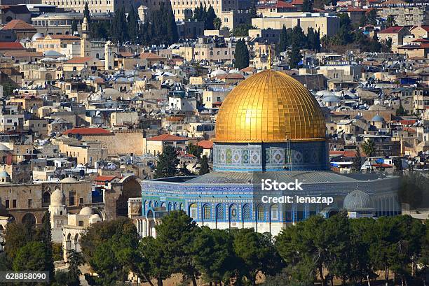 Dome Of The Rock Temple Mount Jerusalem Stock Photo - Download Image Now - Dome Of The Rock, Jerusalem, Architectural Dome