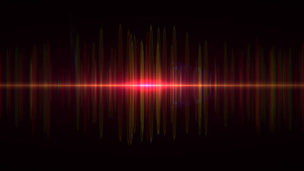音波。デジタルオシロスコープとグラフィックイコライザー - oscillator ストックフォトと画像