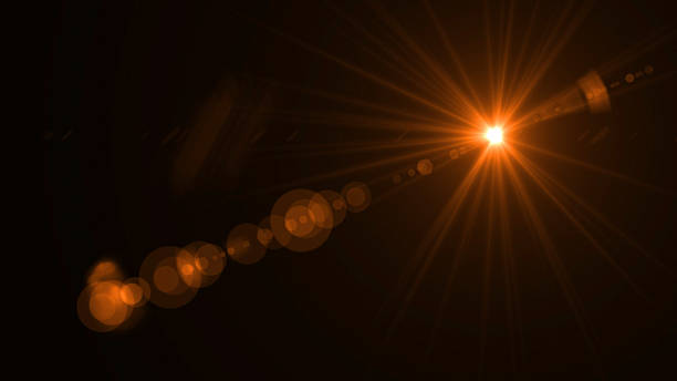 istock abstract of lighting  , digital lens flare in dark background 628873966