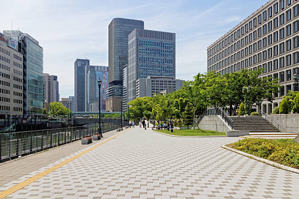大阪市  - オフィス街　日本 ストックフォトと画像