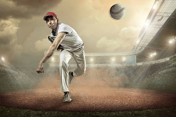 istock Baseball players in action on the stadium. 628874936