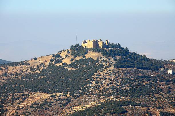 Ajloun Castle and around, Jordan stock photo