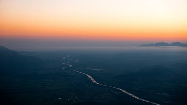 istock Sunset over the valley in the mountain 628883178