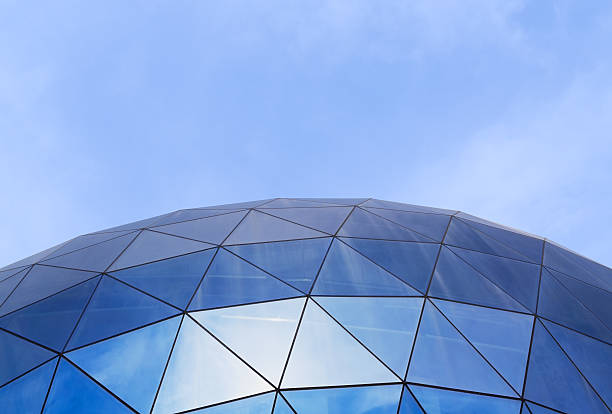 istock Fragment of modern glass building 628885848