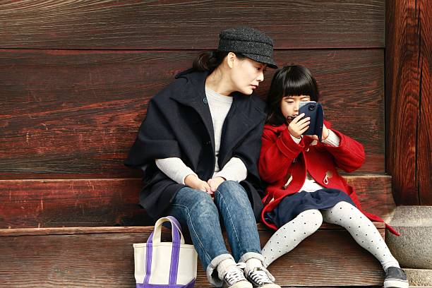 Mother and daughter portrait