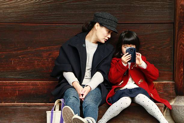 Mother and daughter portrait