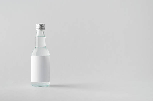istock Miniature Spirits/Liquour Bottle Mock-Up - Blank Label 628899226