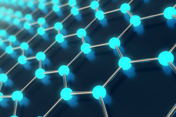 istock rendering abstract nanotechnology hexagonal geometric form close-up, concept graphene 628900314