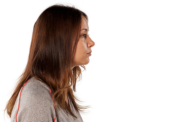 istock profile of young beautiful woman 628900612