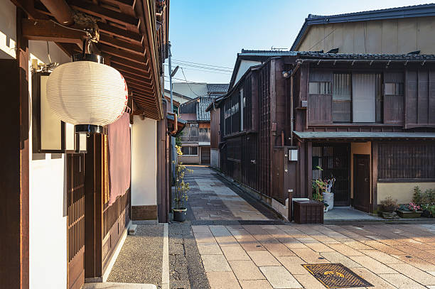 istock Traditional Japanese townscape 628908594