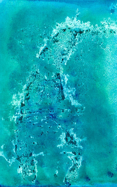 istock watercolor bue green abstract background 628915254