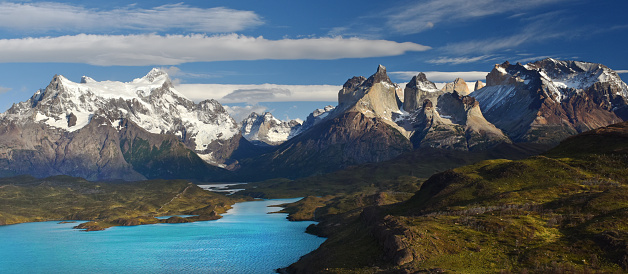 The amazing Andean mountain scape of Torres del Paine