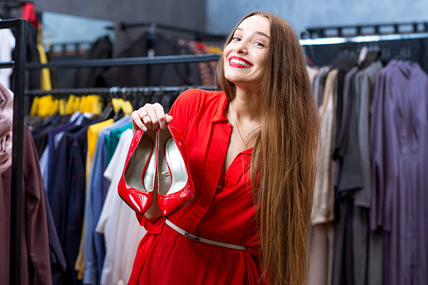 istock Woman shopping clothes 628924528