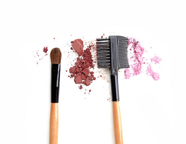 istock close up of a make up powder on white background 628933310