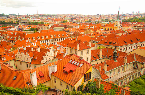 istock rooftop of Praha old town 628940378