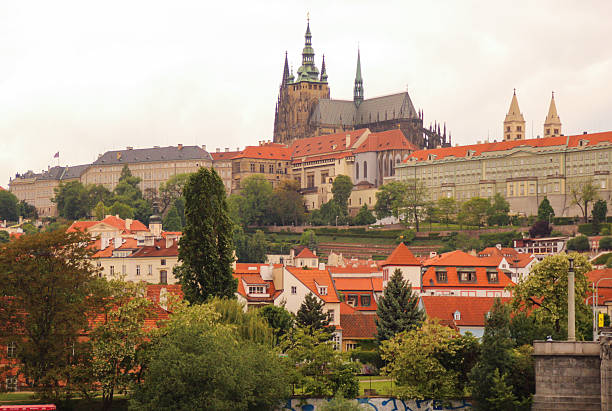 istock St. Vitus Cathedral and Praha old town 628941110