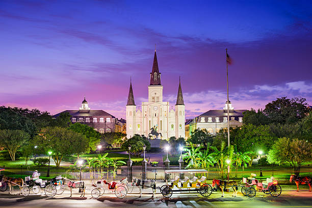 New Orleans Louisiana New Orleans, Louisiana at Jackson Square. new orleans photos stock pictures, royalty-free photos & images