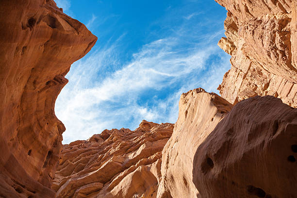 istock Red Sandstones with blue sky in the Red Canyon 628949198