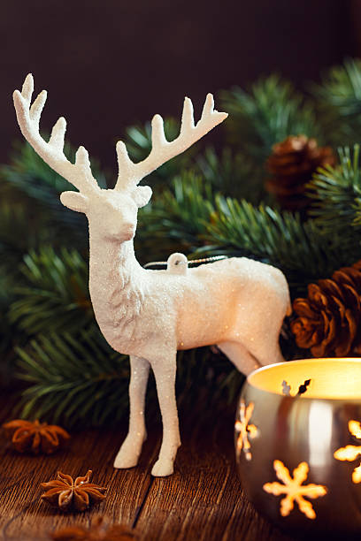 istock White deer Christmas decoration 628949506