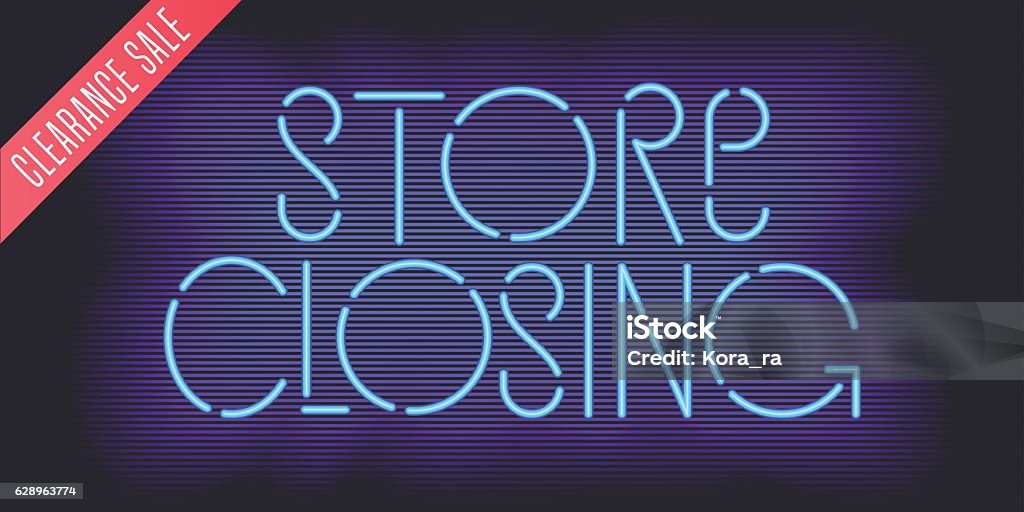 Store Closing Graphics Store Closing Vector Banner Illustration Stock Illustration - Download ...