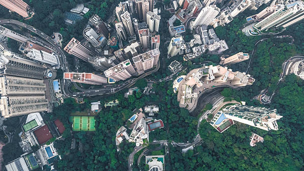 Top View of Hong Kong