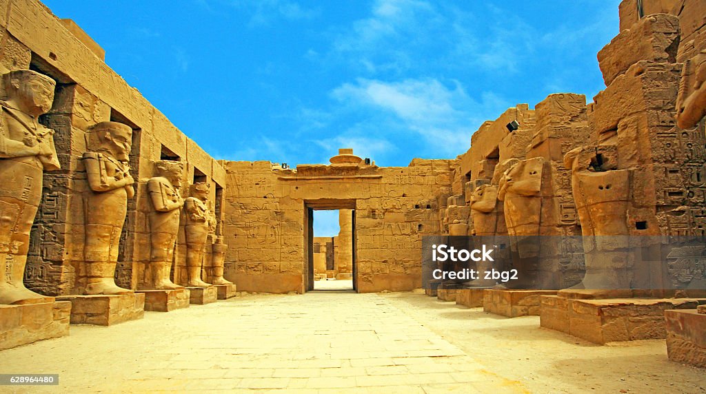 Anscient Temple of Karnak in Luxor - Ruined Thebes Egypt Egypt Stock Photo