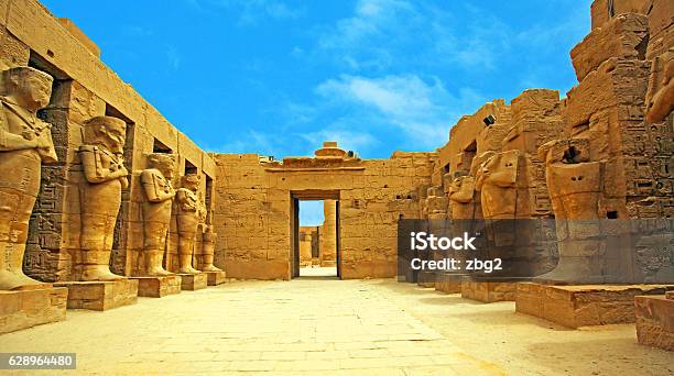Anscient Temple Of Karnak In Luxor Ruined Thebes Egypt Stock Photo - Download Image Now