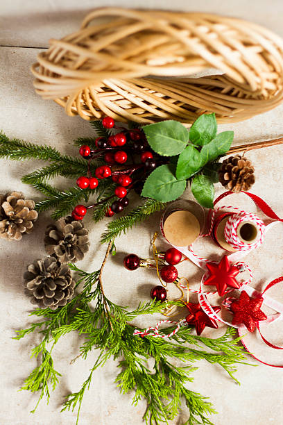 istock Christmas decoration. Christmas wreath. 628966458
