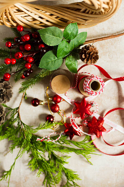 istock Christmas decoration. Christmas wreath. 628966640