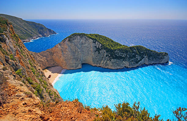 istock Navagio Beach (Shipwreck beach) on Zakynthos Island. Greece 628974906