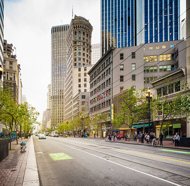 istock San Francisco Market street scene at sunset 628986042