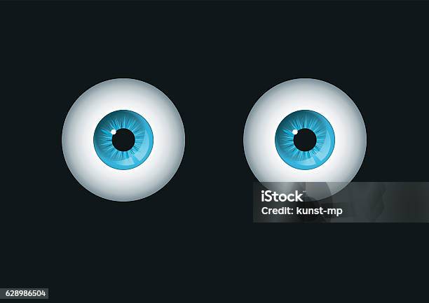 Blue Eyes Stock Illustration - Download Image Now - Eye, Human Eye, Eyeball