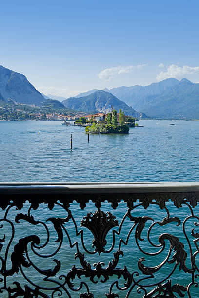 Lake Maggiore Fishermen Island stock photo