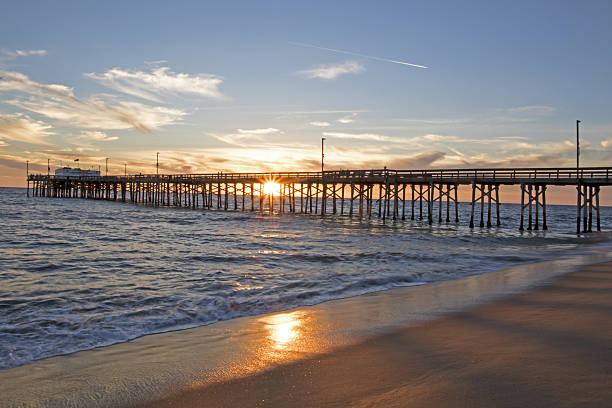 istock Beach pier at sunset in California 628995854