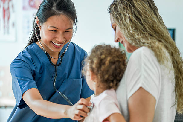 istock Little Girl at a Check Up 628997984