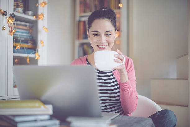 istock Young woman at home 629005802
