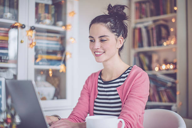 istock Young woman at home 629006048