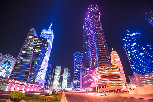 horizonte de Doha del centro de Qatar photo