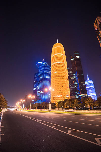 istock doha skyline of the downtown in Qatar 629006428