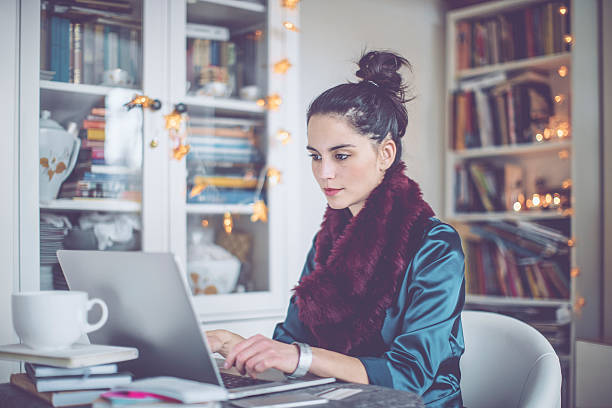 istock Young woman at home 629006776