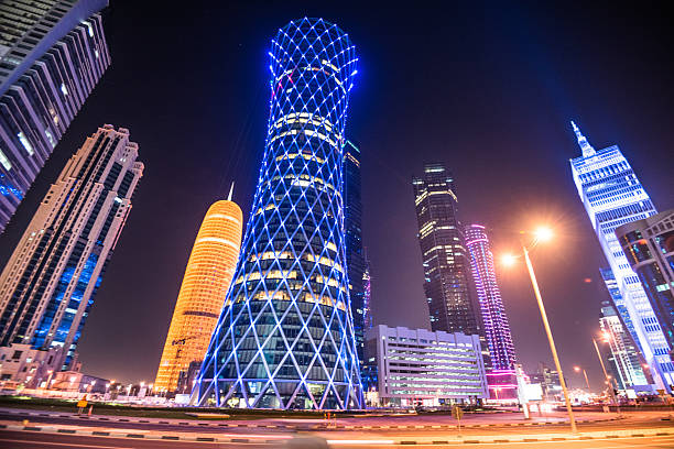 istock doha skyline of the downtown in Qatar 629006786