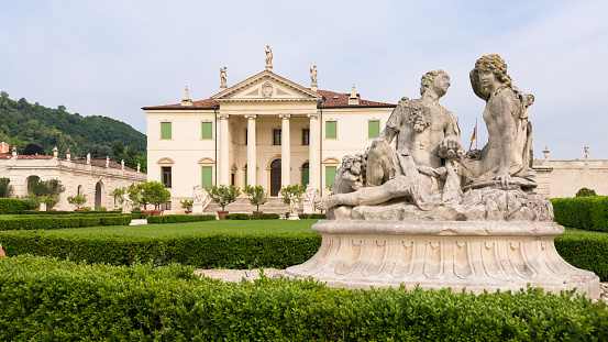 Vicenza, Italy - May 13, 2015: Villa Cordellina Lombardi, built in 18th century on a design by architect Giorgio Massari.