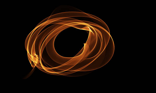 istock Colored Light Energy Streak on Black Background 629010872