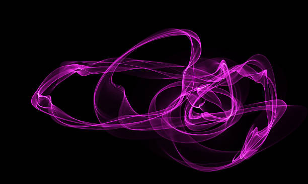 istock Colored Light Energy Streak on Black Background 629010982