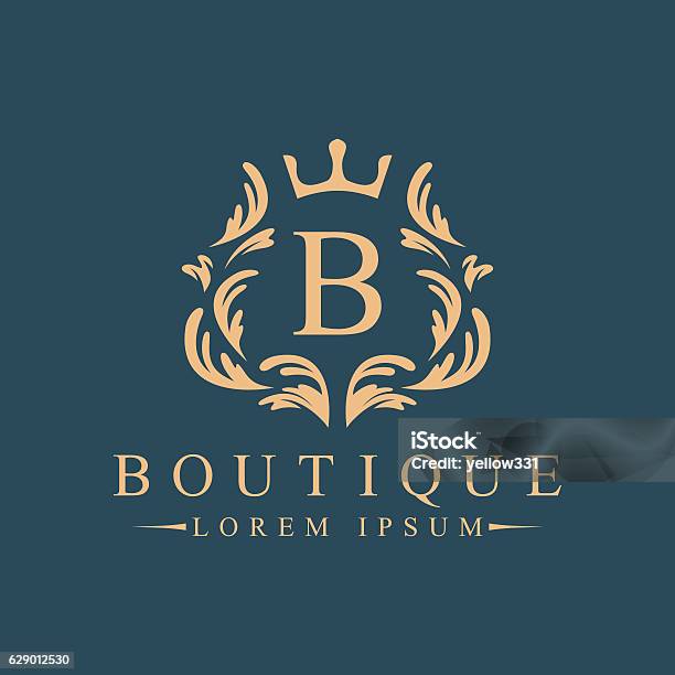 Luxury Vector Logo Stock Illustration - Download Image Now - Coat Of Arms, Royalty, Vector