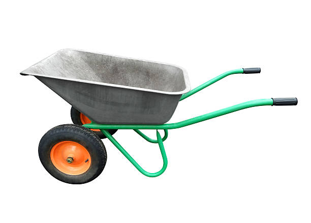 istock Garden wheelbarrow isolated 629024928