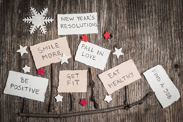 istock New Year's resolutions on rustic wooden backgroun 629026506
