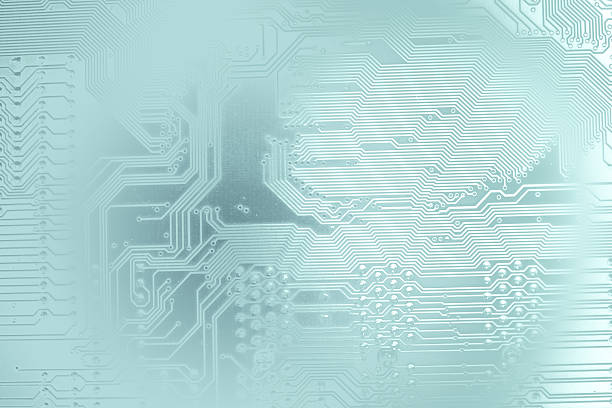 silhouette of a computer motherboard