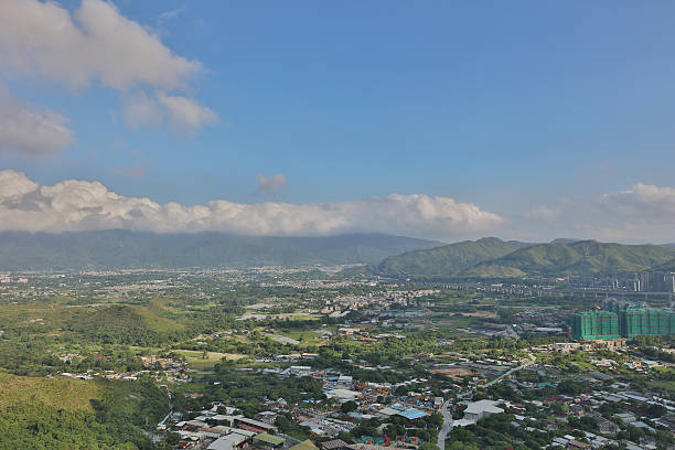istock Beautiful mountain town in Kam Tin 629033282